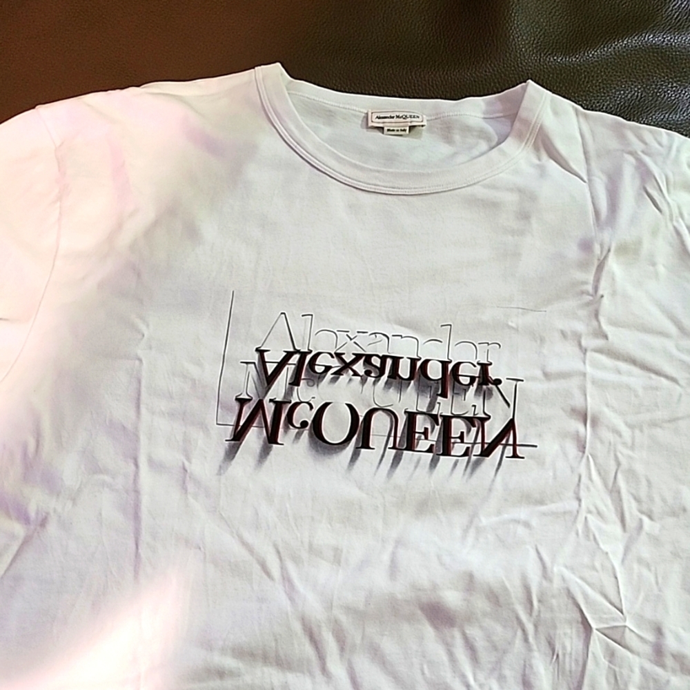 White Short Sleeve Tee with Black Graphic